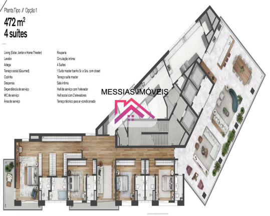 Apartamento com 4 Quartos à Venda, 472 m² em Cidade Jardim - São Paulo