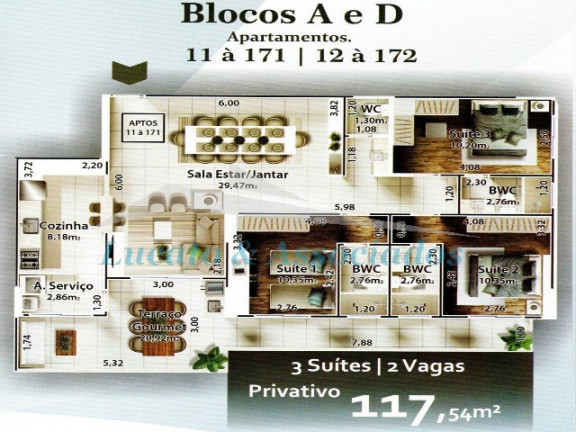 Imagem Apartamento com 3 Quartos à Venda, 117 m² em Boqueirao - Praia Grande