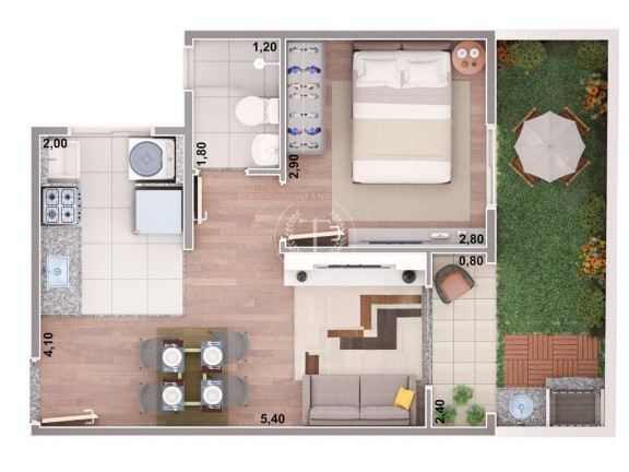 Apartamento com 1 Quarto à Venda, 35 m² em Jardim Oriental - São Paulo