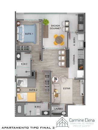 Imagem Apartamento com 2 Quartos à Venda, 70 m² em Itaguá - Ubatuba