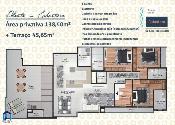 Imagem Apartamento com 3 Quartos à Venda, 91 m² em Centro - Balneário Piçarras
