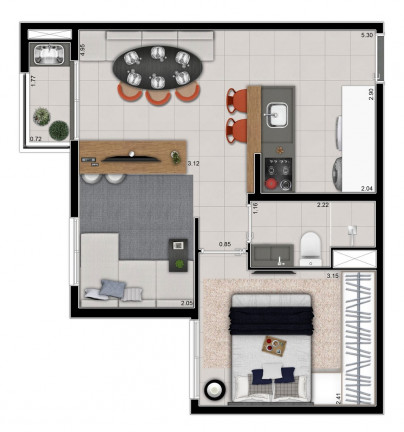 Imagem Apartamento com 2 Quartos à Venda, 34 m² em Sapopemba - São Paulo