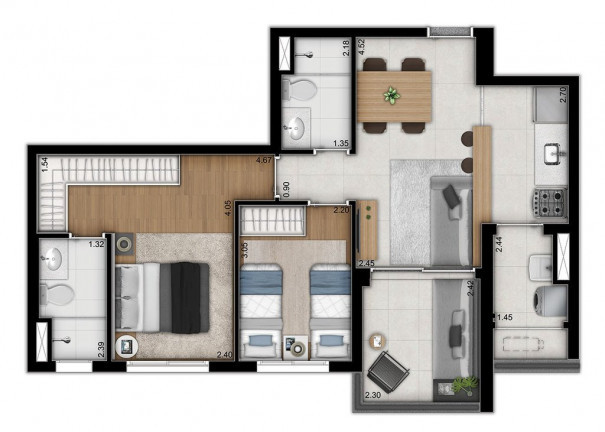 Imagem Apartamento com 3 Quartos à Venda, 89 m² em Vila Monte Alegre - São Paulo
