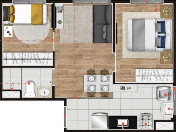 Imagem Apartamento com 2 Quartos à Venda, 34 m² em Cambuci - São Paulo