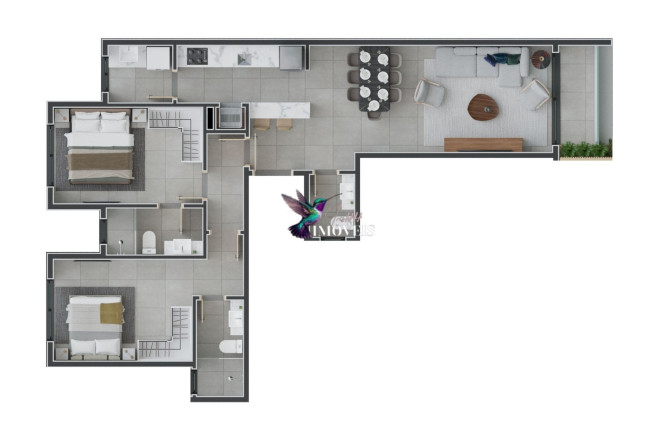 Imagem Apartamento com 2 Quartos à Venda, 89 m² em Centro - Torres