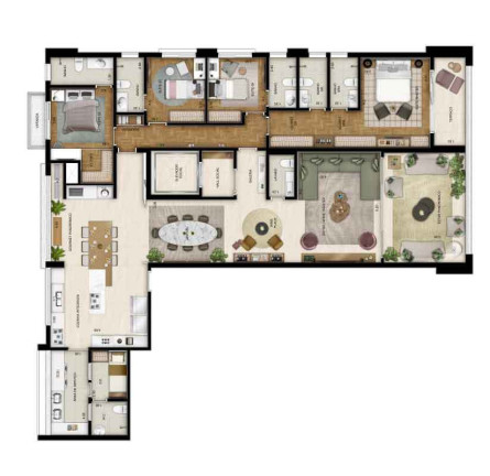 Imagem Apartamento com 4 Quartos à Venda, 211 m² em Morumbi - São Paulo