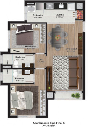 Imagem Apartamento com 2 Quartos à Venda, 79 m² em Vila Suiça - Gramado
