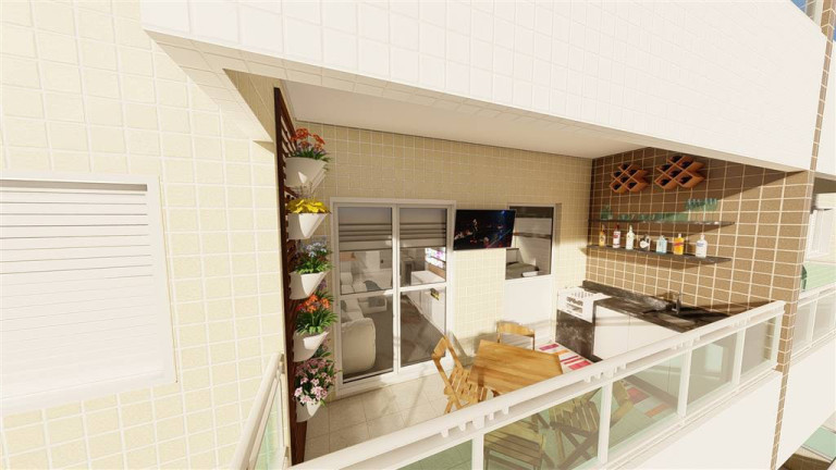Imagem Apartamento com 1 Quarto à Venda, 47 m² em Caiçara - Praia Grande