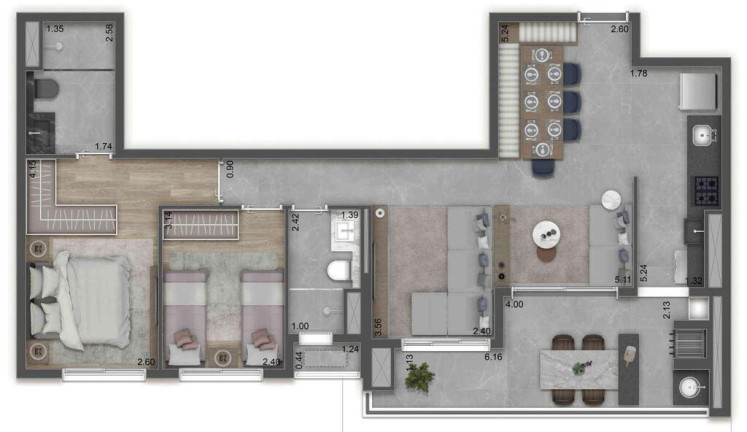 Apartamento com 3 Quartos à Venda, 104 m² em Vila Primavera - São Paulo