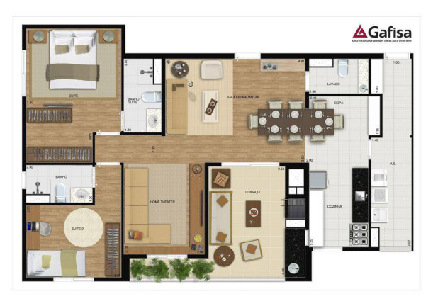 Imagem Apartamento com 2 Quartos à Venda, 107 m² em Empresarial 18 Do Forte - Barueri