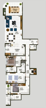 Imagem Apartamento com 3 Quartos à Venda, 132 m² em Forte - Praia Grande