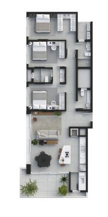 Imagem Apartamento com 1 Quarto à Venda, 46 m² em Centro - Torres