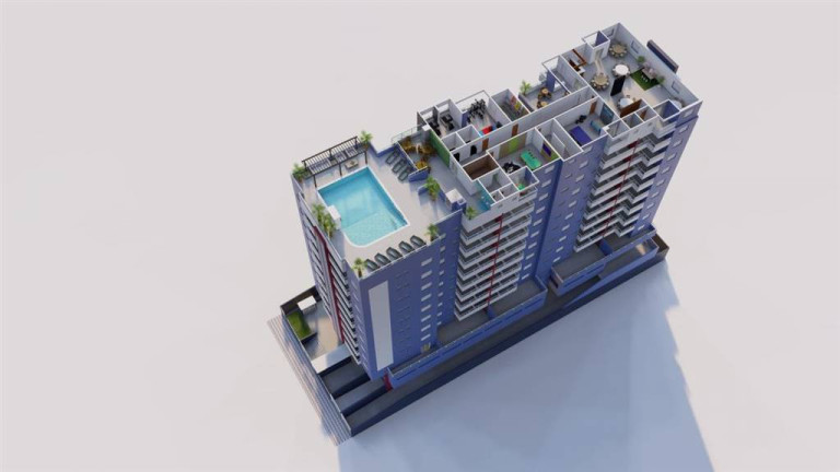 Imagem Apartamento com 1 Quarto à Venda, 50 m² em Guilhermina - Praia Grande