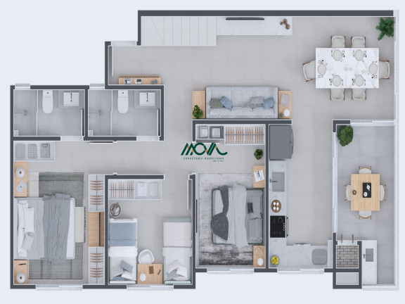Imagem Apartamento com 3 Quartos à Venda, 92 m² em Rainha Do Mar - Itapoá