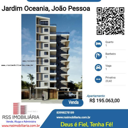 Imagem Apartamento com 1 Quarto à Venda, 23 m² em Jardim Oceania - João Pessoa
