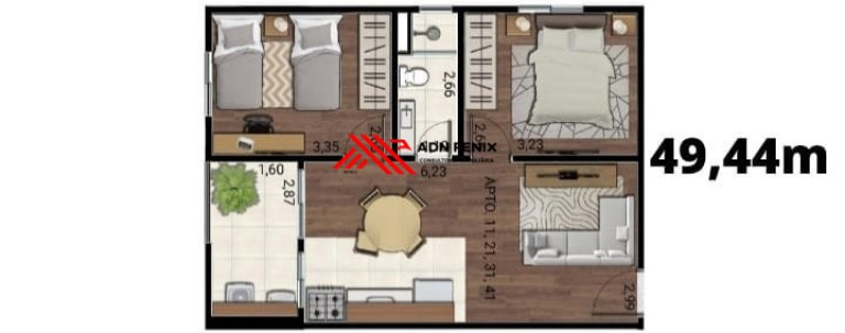 Imagem Apartamento com 2 Quartos à Venda, 49 m² em Vila Nova Bonsucesso - Guarulhos