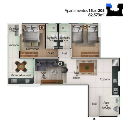 Imagem Apartamento com 2 Quartos à Venda, 83 m² em Centro - Mongagua