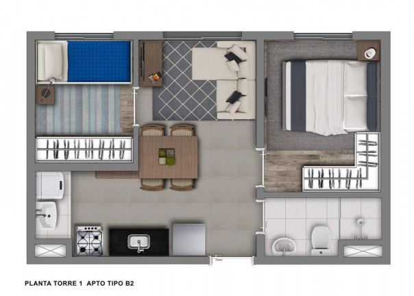 Imagem Apartamento com 2 Quartos à Venda, 33 m² em Santo Amaro - São Paulo