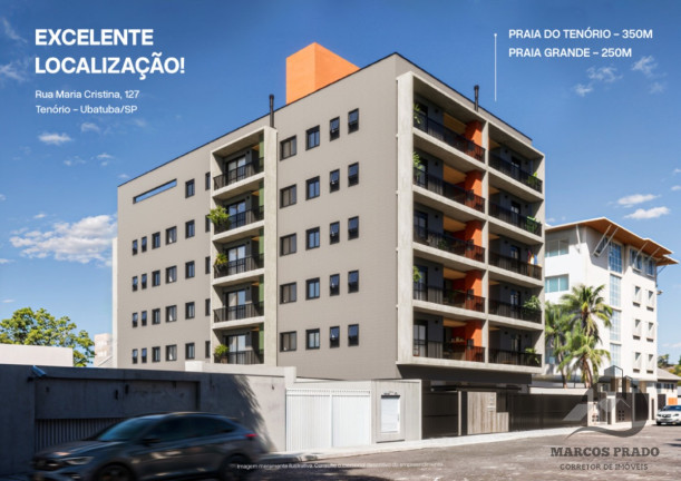 Apartamento com 2 Quartos à Venda, 81 m² em Tenório - Ubatuba