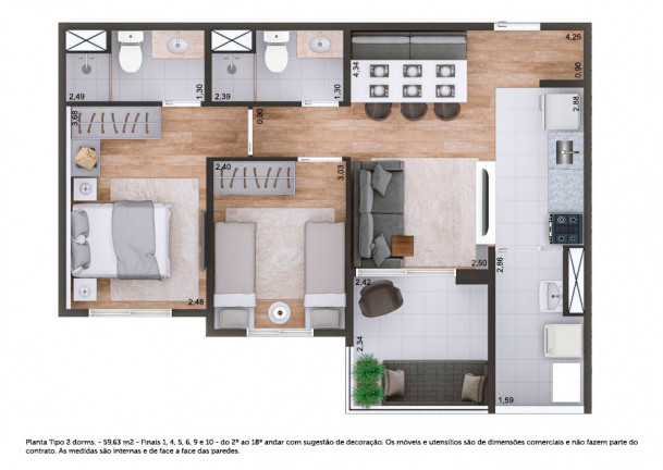 Imagem Apartamento com 2 Quartos à Venda, 78 m² em Pirituba - São Paulo
