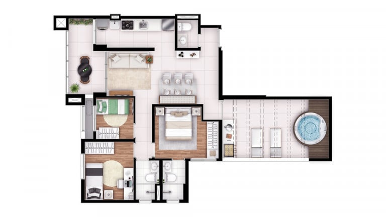 Imagem Apartamento com 3 Quartos à Venda, 70 m² em Bela Vista - Osasco