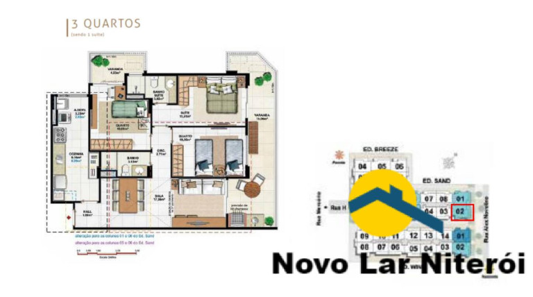 Imagem Apartamento com 3 Quartos à Venda, 96 m² em Vila Nova - Cabo Frio