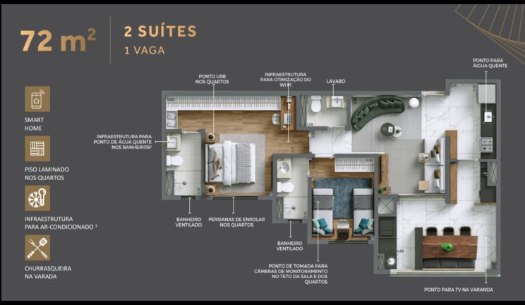 Imagem Apartamento com 2 Quartos à Venda, 72 m² em Vila Dom Pedro I - São Paulo