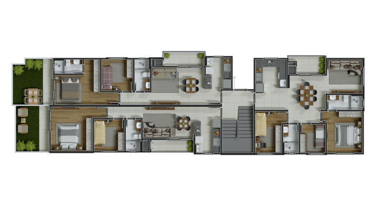 Imagem Apartamento com 2 Quartos à Venda, 55 m² em Bom Jesus - São José Dos Pinhais