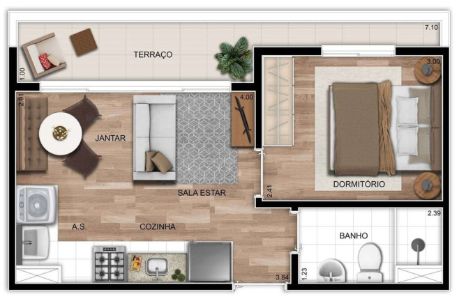 Apartamento com 1 Quarto à Venda, 34 m² em Vila Matilde - São Paulo