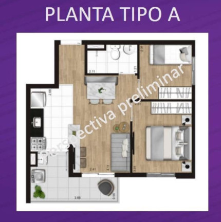 Imagem Apartamento com 2 Quartos à Venda, 40 m² em Capão Redondo - São Paulo