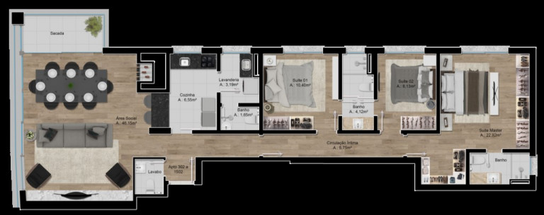 Apartamento com 3 Quartos à Venda, 12.400 m² em Rio Branco - Porto Alegre