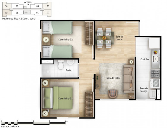 Imagem Apartamento com 2 Quartos à Venda, 41 m² em Interlagos - São Paulo