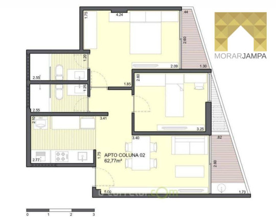 Apartamento com 2 Quartos à Venda, 62 m² em Intermares - Cabedelo