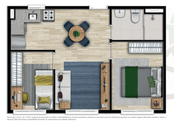 Apartamento com 2 Quartos à Venda, 37 m² em Vila Buarque - São Paulo