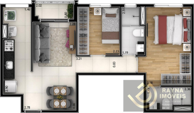 Imagem Apartamento com 2 Quartos à Venda, 45 m² em Vila Ede - São Paulo