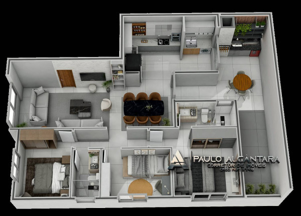 Imagem Apartamento com 3 Quartos à Venda, 100 m² em Imbaúbas - Ipatinga
