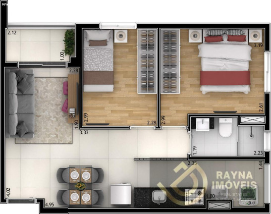 Imagem Apartamento com 2 Quartos à Venda, 45 m² em Vila Ede - São Paulo