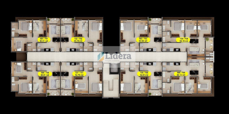 Apartamento com 3 Quartos à Venda, 60 m² em Poço - Cabedelo