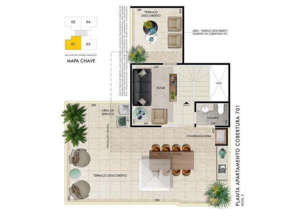 Imagem Apartamento com 2 Quartos à Venda, 65 m² em Manacás - Belo Horizonte