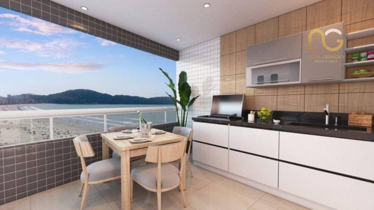 Imagem Apartamento com 3 Quartos à Venda, 99 m² em Vila Guilhermina - Praia Grande