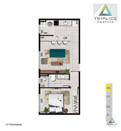 Imagem Apartamento com 1 Quarto à Venda, 40 m² em São Mateus - Juiz De Fora