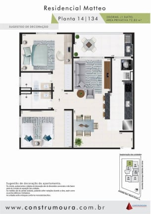 Imagem Apartamento com 2 Quartos à Venda, 72 m² em Vila Atlântica - Mongaguá