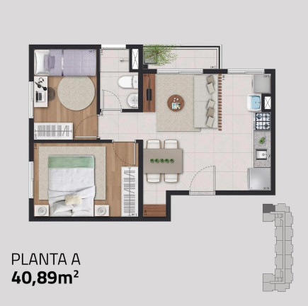 Imagem Apartamento com 2 Quartos à Venda, 61 m² em Guaianases - São Paulo