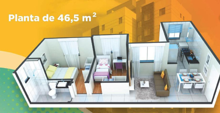 Imagem Apartamento com 2 Quartos à Venda, 46 m² em Glória - Belo Horizonte