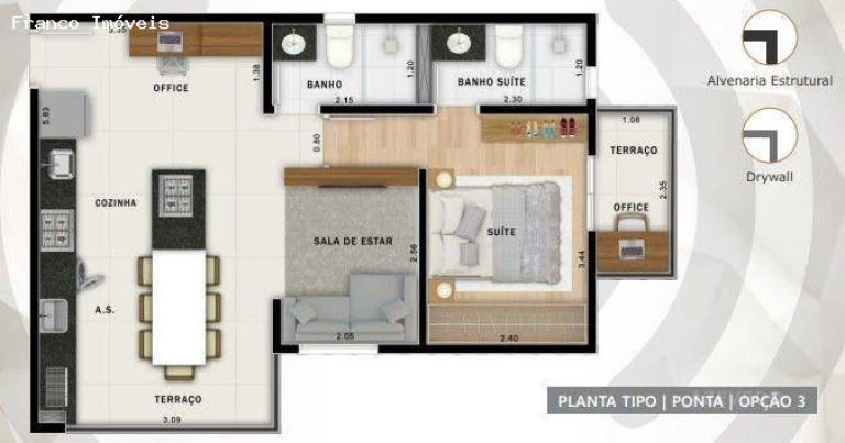 Imagem Apartamento com 2 Quartos à Venda, 93 m² em Jardim - Santo André