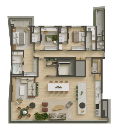 Imagem Apartamento com 4 Quartos à Venda, 302 m² em Brooklin Paulista - São Paulo