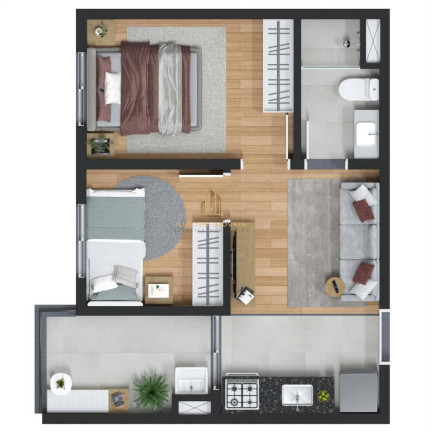 Imagem Apartamento com 2 Quartos à Venda, 33 m² em Vila Lageado - São Paulo