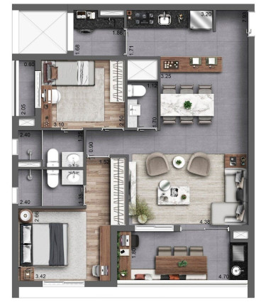 Imagem Apartamento com 3 Quartos à Venda, 132 m² em Moema - São Paulo