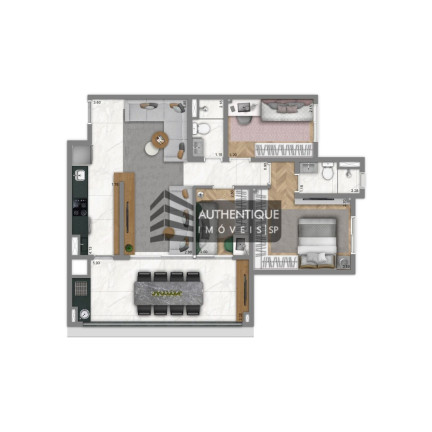 Imagem Apartamento com 2 Quartos à Venda, 55 m² em Bonfim - Campinas