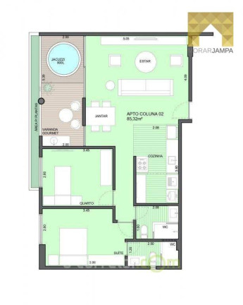 Apartamento com 2 Quartos à Venda, 62 m² em Intermares - Cabedelo